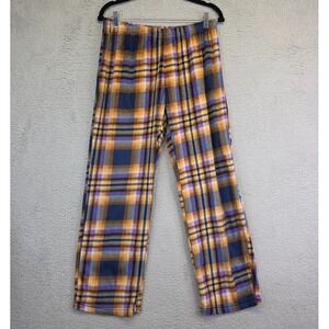 Timber‎ Ridge Pajama Pants Womens M Blue Fleece Fuzy Soft Comfort Cozy Plaid